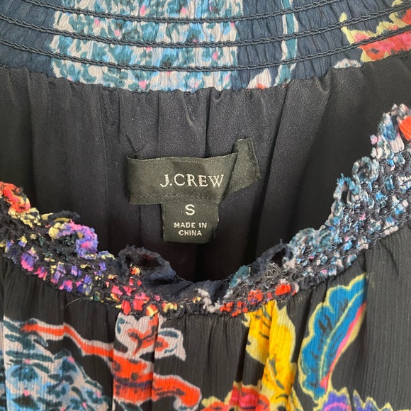 jCrew floral cinched waist midi dress - Picture 2 of 3